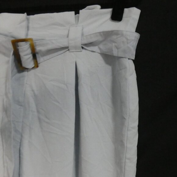 PRIMARK | size 8 | Elegant High Waisted Light Blue Pleated Pants | NWOT - Picture 5 of 16